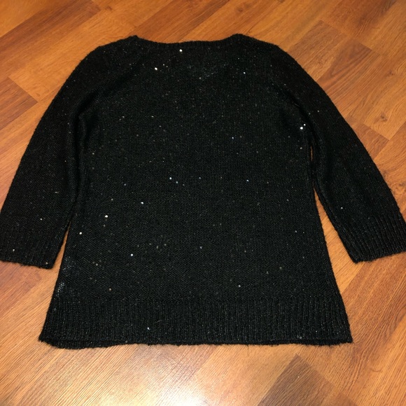 Anne Klein Sparkle Knit 3/4 Sweater - Picture 6 of 6